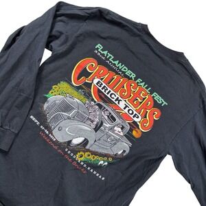 Car Show hot rods Flatlander Fall Fest‎ Cruisers Brick Top Long Sleeve T Shirt